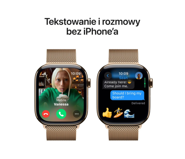 Apple Watch 10 42/Złoty Tytan/Złota Bransoleta  LTE - 1278215 - zdjęcie 7